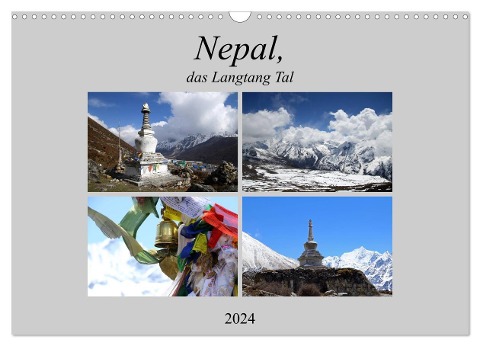 Nepal, das Langtang Tal (Wandkalender 2024 DIN A3 quer), CALVENDO Monatskalender - Gerhard Albicker