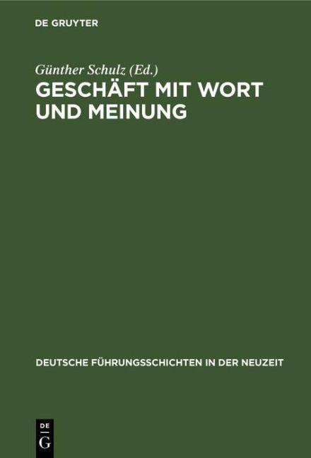 Geschäft mit Wort und Meinung - 