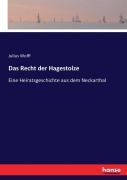Cover-Bild zum Titel 'Das Recht der Hagestolze' von 'Julius Wolff'