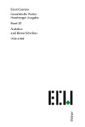 Cover-Bild zum Titel 'Aufsätze und kleine Schriften 1936-1940' von 'Ernst Cassirer'