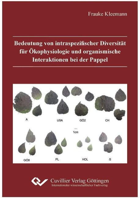 Bedeutung von intraspezifischer Diversität für Ökophysiologie und organismische Interaktionen bei der Pappel - Frauke Kleemann