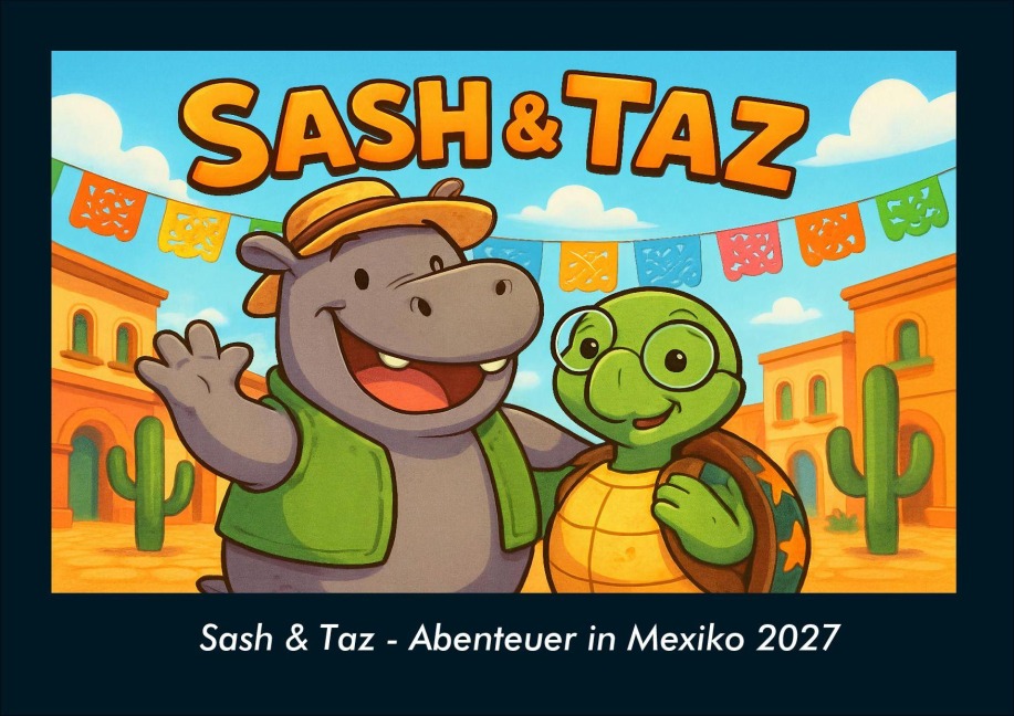 Sash & Taz - Abenteuer in Mexiko 2027 Fotokalender DIN A4 - Tobias Schmitt, Kevin Heber