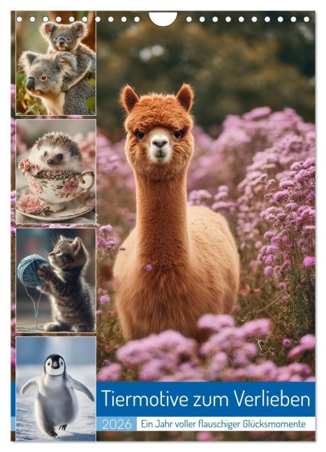 Tiermotive zum Verlieben (Wandkalender 2026 DIN A4 hoch), CALVENDO Monatskalender - Steffen Gierok-Latniak
