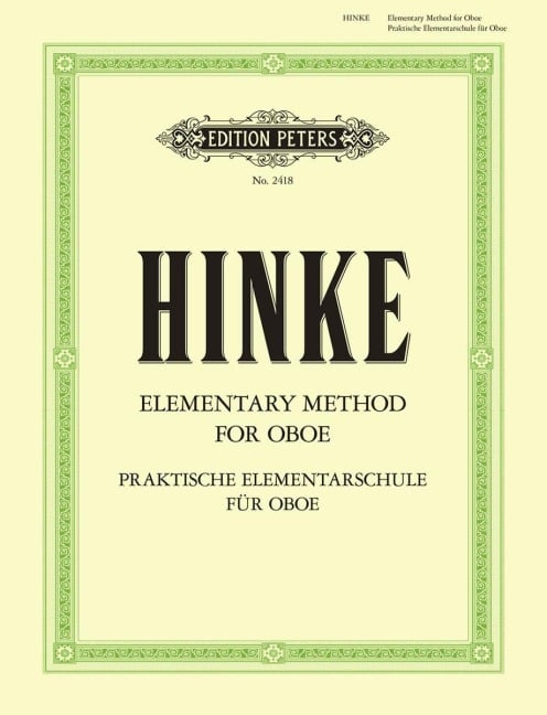 Praktische Elementarschule für Oboe / Elementary Method for Oboe - Gustav Adolf Hinke