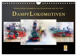 Cover-Bild zum Titel 'Dampflokomotiven - wunderschöne Dampfloks aus Deutschland und der Welt (Wandkalender 2026 DIN A4 quer), CALVENDO Monatskalender' von 'Peter Roder'