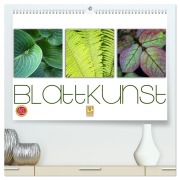 Cover-Bild zum Titel 'Blattkunst (hochwertiger Premium Wandkalender 2026 DIN A2 quer), Kunstdruck in Hochglanz' von 'Martina Cross'