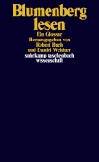 Cover-Bild zum Titel 'Blumenberg lesen' von ''