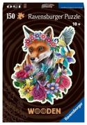 Cover-Bild zum Titel 'Ravensburger Puzzle 17512 - Bunter Fuchs - 150 Teile Kontur-Holzpuzzle mit stabilen, individuellen Puzzleteilen und 15 kleinen Holzfiguren (Whimsies), für Kinder und Erwachsene ab 10 Jahren' von ''