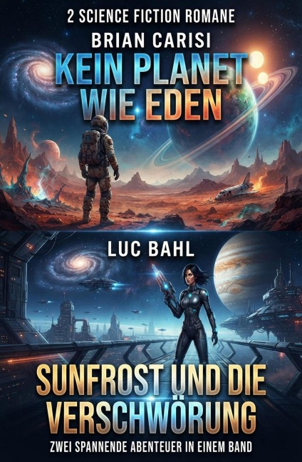 2 Science Fiction Romane: Kein Planet wie Eden / Sunfrost und die Verschwörung - Brian Carisi, Luc Bahl