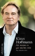 Cover-Bild zum Titel 'Als wenn es gar nichts wär' von 'Klaus Hoffmann'