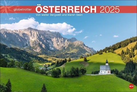 Österreich Globetrotter Kalender 2025 - Von weiter Bergwelt und klaren Seen - 