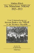 Cover-Bild zum Titel 'Die Münchner NSDAP 1925-1933' von 'Mathias Rösch'