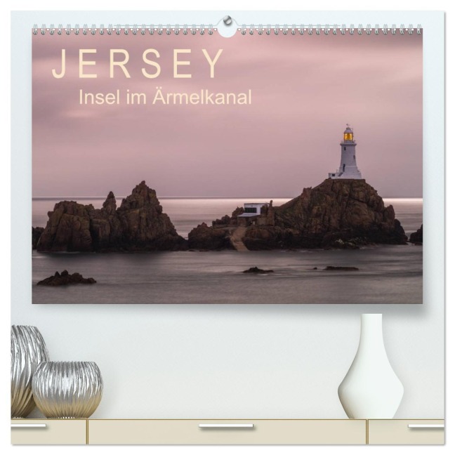 Jersey - Insel im Ärmelkanal (hochwertiger Premium Wandkalender 2026 DIN A2 quer), Kunstdruck in Hochglanz - Enrico Caccia