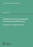 Cover-Bild zum Titel 'Gütekriterien für die qualitative empirische Sozialforschung' von 'Björn Tesmer'