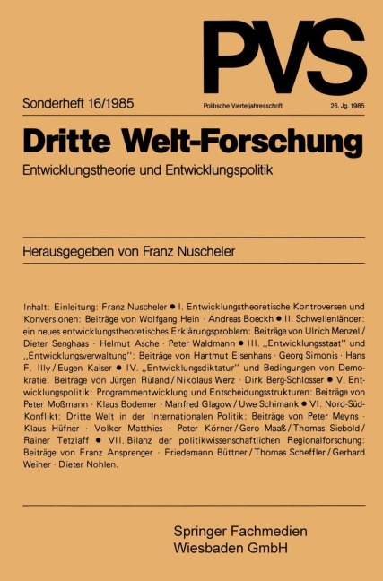Dritte Welt-Forschung - Franz Nuscheler