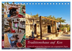 Cover-Bild zum Titel 'Traditionshaus auf Kos (Tischkalender 2026 DIN A5 quer), CALVENDO Monatskalender' von 'Claudia Kleemann'