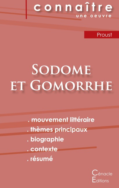 Fiche de lecture Sodome et Gomorrhe de Marcel Proust (analyse littéraire de référence et résumé complet) - Marcel Proust