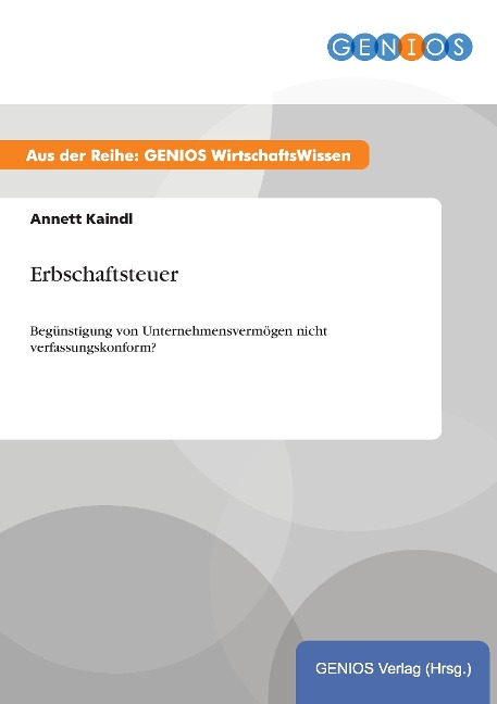 Erbschaftsteuer - Annett Kaindl