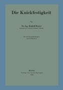 Cover-Bild zum Titel 'Die Knickfestigkeit' von 'Rudolf Mayer'