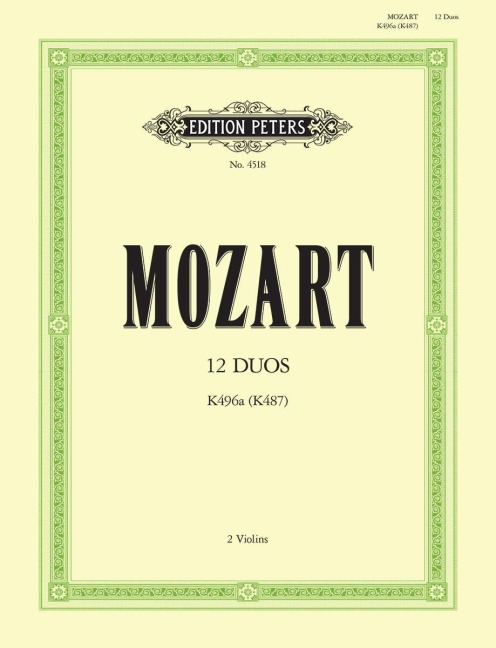 12 Duos KV 487 (496a) - Wolfgang Amadeus Mozart, Irmgard Engels
