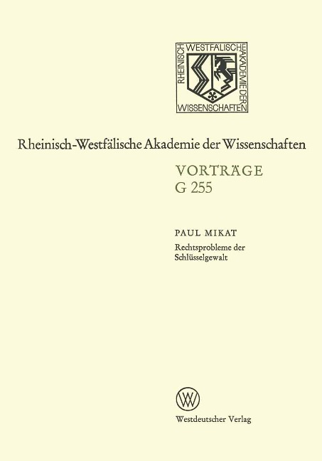 Rechtsprobleme der Schlüsselgewalt - Paul Mikat
