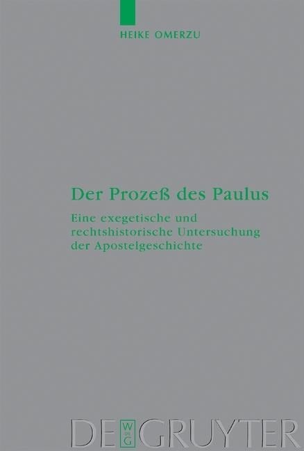 Der Prozeß des Paulus - Heike Omerzu