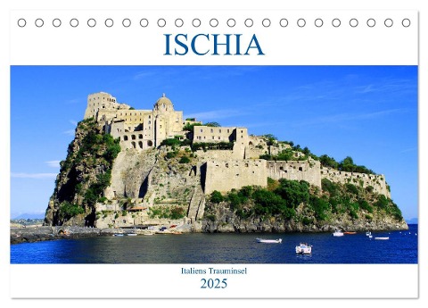 Ischia - Italiens Trauminsel (Tischkalender 2025 DIN A5 quer), CALVENDO Monatskalender - Peter Schneider