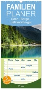 Cover-Bild zum Titel 'Familienplaner 2026 - Seen - Berge - Salzkammergut mit 5 Spalten (Wandkalender, 21 x 45 cm) CALVENDO' von 'Hannelore Hauer'