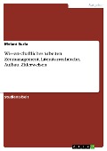 Cover-Bild zum Titel 'Wissenschaftliches Arbeiten. Zeitmanagement, Literaturrecherche, Aufbau, Zitierweisen' von 'Melani Surla'
