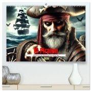 Cover-Bild zum Titel 'KI Piraten - Abenteuer der Seeräuber auf hoher See (hochwertiger Premium Wandkalender 2026 DIN A2 quer), Kunstdruck in Hochglanz' von 'Claudia Schimmack'
