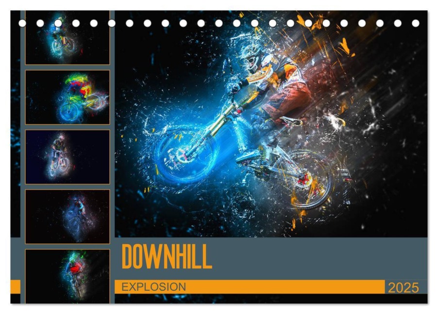 Downhill Explosion (Tischkalender 2025 DIN A5 quer), CALVENDO Monatskalender - Dirk Meutzner