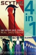 Cover-Bild zum Titel 'Scythe Band 1-3 & Gleanings in einem Bundle: Die Hüter des Todes / Der Zorn der Gerechten / Das Vermächtnis der Ältesten / Storys aus dem Scythe-Universum' von 'Neal Shusterman'
