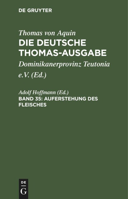 Auferstehung des Fleisches - 