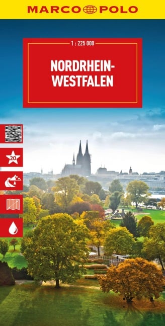 MARCO POLO Reisekarte Deutschland 05 Nordrhein-Westfalen 1:225.000 - 
