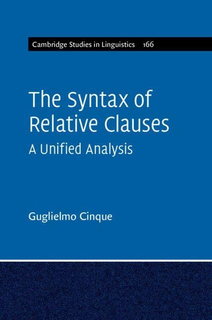 The Syntax of Relative Clauses - Guglielmo Cinque