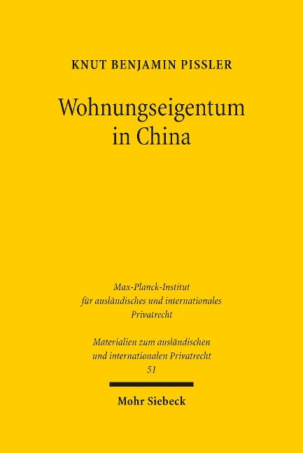 Wohnungseigentum in China - Knut Benjamin Pißler