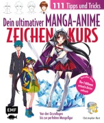 Cover-Bild zum Titel 'Dein ultimativer Manga-Anime-Zeichenkurs - 111 Tipps und Tricks - Von den Grundlagen bis zur perfekten Mangafigur' von 'Christopher Hart'