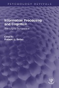 Information Processing and Cognition - 