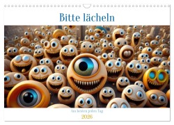 Cover-Bild zum Titel 'Bitte lächeln. Am besten jeden Tag. (Wandkalender 2026 DIN A3 quer), CALVENDO Monatskalender' von 'Petra Sieste'