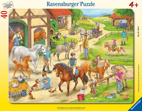 Auf dem Pferdehof - Puzzle mit 40 Teilen - 