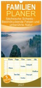 Cover-Bild zum Titel 'Familienplaner 2027 - Sächsische Schweiz - Beeindruckende Felsen und unberührte Natur mit 5 Spalten (Wandkalender, 21 x 45 cm) CALVENDO' von 'Thomas Bugdoll'