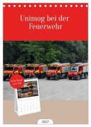 Cover-Bild zum Titel 'Tischplaner 2027 - Unimog bei der Feuerwehr (A5 Tischkalender zum Aufstellen) CALVENDO' von 'Matthias Hansen'