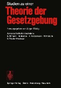 Cover-Bild zum Titel 'Studien zu einer Theorie der Gesetzgebung' von ''