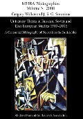 Cover-Bild zum Titel 'University Theses in Russian, Soviet and East European Studies, 1907-2006: A Centennial Bibliography of Research in the British Isles' von ''