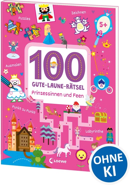 100 Gute-Laune-Rätsel - Prinzessinnen und Feen - 