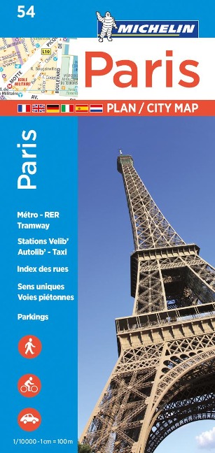 Paris - Michelin City Plan 54 - 