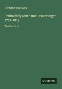 Cover-Bild zum Titel 'Denkwürdigkeiten und Erinnerungen 1771-1813' von 'Hermann Von Boyen'