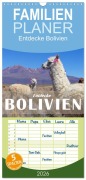Cover-Bild zum Titel 'Familienplaner 2026 - Entdecke Bolivien mit 5 Spalten (Wandkalender, 21 x 45 cm) CALVENDO' von 'Askson Vargard'
