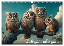 Cover-Bild zum Titel 'Eule gut... alles gut! (Wandkalender 2026 DIN A3 quer), CALVENDO Monatskalender' von 'Artefacti Artefacti'