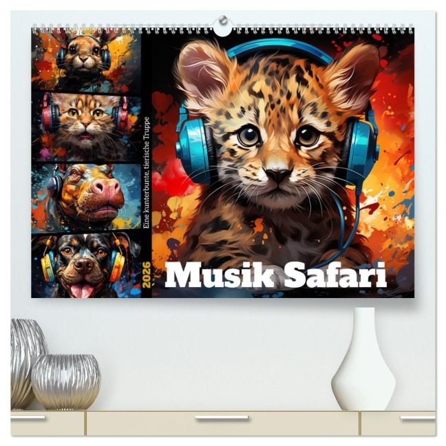Musik Safari (hochwertiger Premium Wandkalender 2026 DIN A2 quer), Kunstdruck in Hochglanz - Steffen Gierok-Latniak